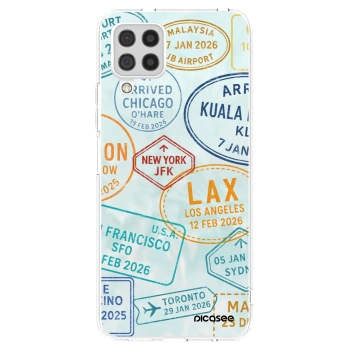 Picasee silikonowe przeźroczyste etui na Samsung Galaxy A22 A225F 4G - PASSPORT EDITION