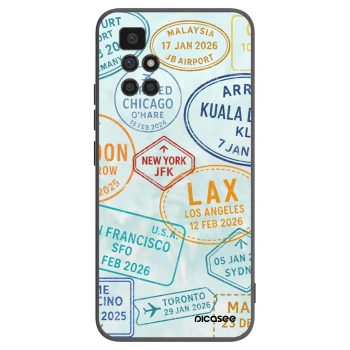 Picasee silikonowe czarne etui na Xiaomi Redmi 10 - PASSPORT EDITION