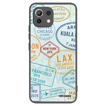 Picasee silikonowe czarne etui na Xiaomi 11 Lite 5G NE - PASSPORT EDITION