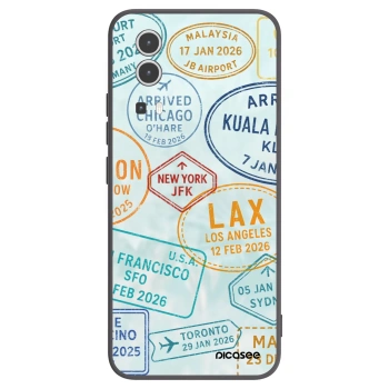 Picasee silikonowe czarne etui na Vivo Y72 5G - PASSPORT EDITION