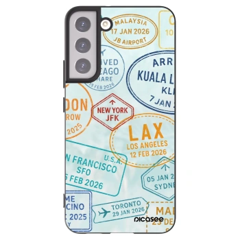Picasee silikonowe czarne etui na Samsung Galaxy S22+ 5G - PASSPORT EDITION