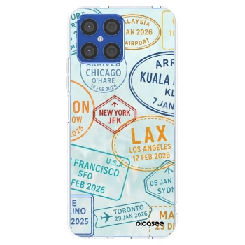 Picasee silikonowe przeźroczyste etui na Honor X8 4G - PASSPORT EDITION