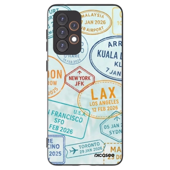 Picasee silikonowe czarne etui na Samsung Galaxy A33 5G A336 - PASSPORT EDITION