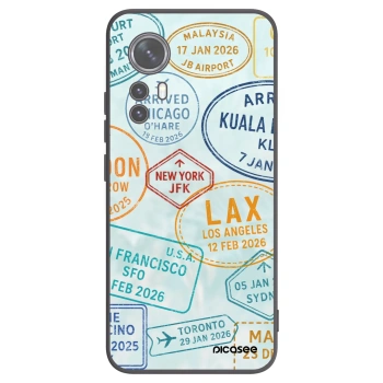 Picasee silikonowe czarne etui na Xiaomi 12X - PASSPORT EDITION