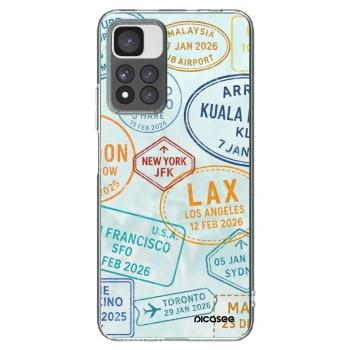 Picasee silikonowe przeźroczyste etui na Xiaomi Redmi Note 11 Pro+ 5G - PASSPORT EDITION