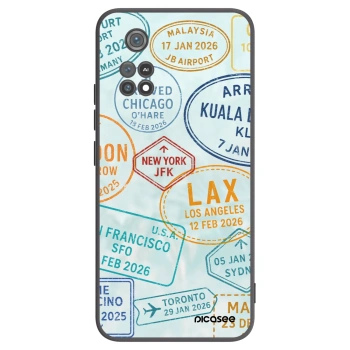 Picasee silikonowe czarne etui na Xiaomi Poco M4 Pro - PASSPORT EDITION