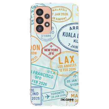 Picasee silikonowe przeźroczyste etui na Samsung Galaxy A23 A236B 5G - PASSPORT EDITION