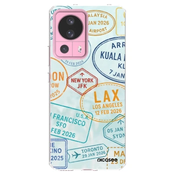 Picasee silikonowe przeźroczyste etui na Xiaomi 13 Lite - PASSPORT EDITION