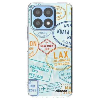 Picasee silikonowe przeźroczyste etui na Honor X8a - PASSPORT EDITION