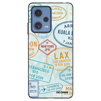 Picasee silikonowe czarne etui na Xiaomi Redmi Note 12 Pro 5G - PASSPORT EDITION