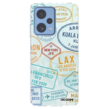 Picasee silikonowe przeźroczyste etui na Xiaomi Redmi Note 12 Pro 5G - PASSPORT EDITION