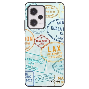 Picasee silikonowe czarne etui na Xiaomi Redmi Note 12 Pro+ 5G - PASSPORT EDITION