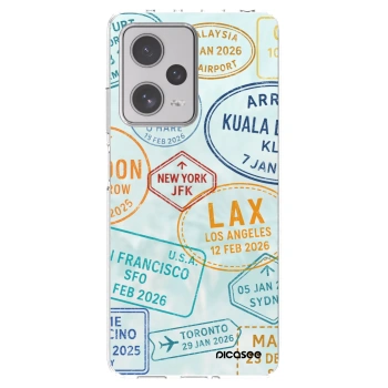 Picasee silikonowe przeźroczyste etui na Xiaomi Redmi Note 12 Pro+ 5G - PASSPORT EDITION