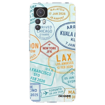 Picasee silikonowe przeźroczyste etui na Xiaomi Redmi Note 12S - PASSPORT EDITION
