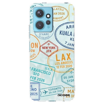 Picasee silikonowe przeźroczyste etui na Xiaomi Redmi Note 12 4G - PASSPORT EDITION