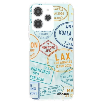 Picasee silikonowe przeźroczyste etui na Xiaomi Redmi 12 4G - PASSPORT EDITION