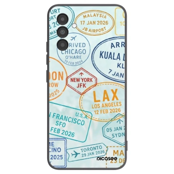 Picasee silikonowe czarne etui na Samsung Galaxy A04s A047F - PASSPORT EDITION