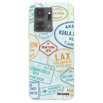 Picasee silikonowe przeźroczyste etui na Honor X7a - PASSPORT EDITION