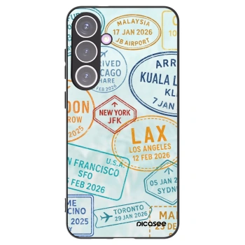 Picasee silikonowe czarne etui na Samsung Galaxy S24+ S926B 5G - PASSPORT EDITION