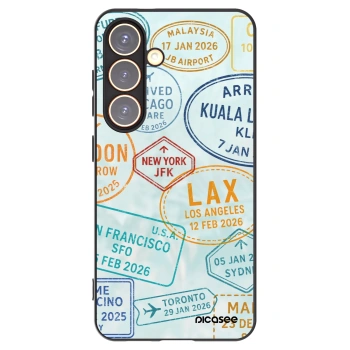 Picasee silikonowe czarne etui na Samsung Galaxy S24 S921B 5G - PASSPORT EDITION