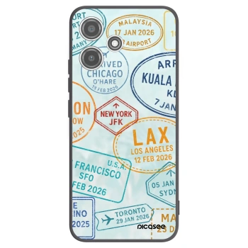 Picasee silikonowe czarne etui na Xiaomi Redmi 12 5G - PASSPORT EDITION