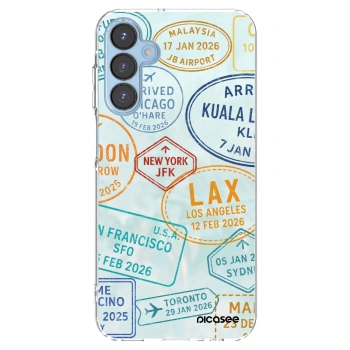 Picasee silikonowe przeźroczyste etui na Samsung Galaxy A15 A156B 5G - PASSPORT EDITION
