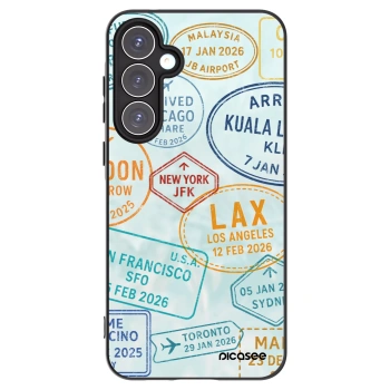 Picasee silikonowe czarne etui na Samsung Galaxy A55 5G A556B - PASSPORT EDITION