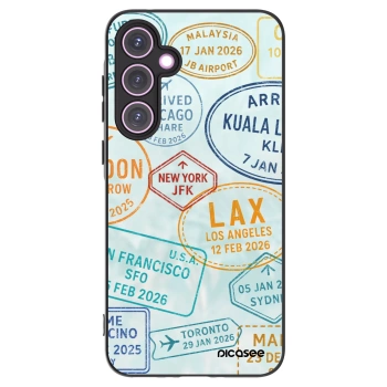 Picasee silikonowe czarne etui na Samsung Galaxy A35 5G A356B - PASSPORT EDITION