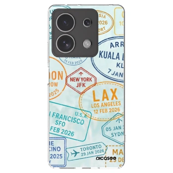 Picasee silikonowe przeźroczyste etui na Xiaomi Redmi Note 13 4G - PASSPORT EDITION
