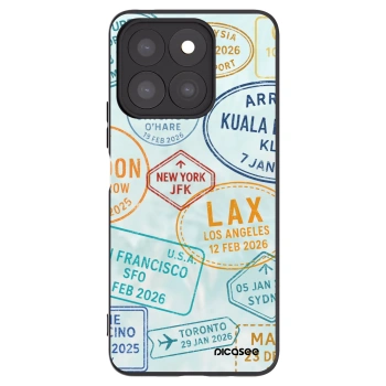 Picasee silikonowe czarne etui na Honor X8b - PASSPORT EDITION