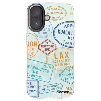 Picasee silikonowe przeźroczyste etui na Apple iPhone 16 - PASSPORT EDITION