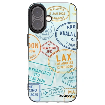 Picasee silikonowe czarne etui na Apple iPhone 16 - PASSPORT EDITION