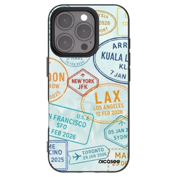 Picasee silikonowe czarne etui na Apple iPhone 16 Pro - PASSPORT EDITION