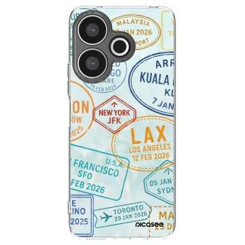 Picasee silikonowe przeźroczyste etui na Xiaomi Redmi 13 4G - PASSPORT EDITION