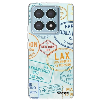 Picasee silikonowe przeźroczyste etui na Xiaomi 14T Pro - PASSPORT EDITION