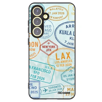 Picasee silikonowe czarne etui na Samsung Galaxy S24 FE S721B - PASSPORT EDITION
