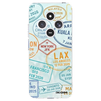 Picasee silikonowe przeźroczyste etui na Xiaomi Redmi 14C - PASSPORT EDITION