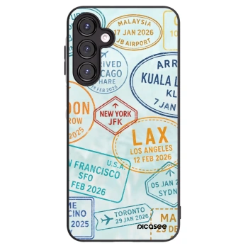 Picasee silikonowe czarne etui na Samsung Galaxy A16 5G - PASSPORT EDITION