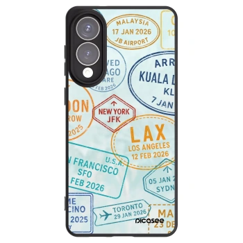 Picasee silikonowe czarne etui na Samsung Galaxy S25 Edge 5G - PASSPORT EDITION