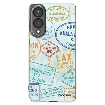Picasee silikonowe przeźroczyste etui na Samsung Galaxy S25 Edge 5G - PASSPORT EDITION