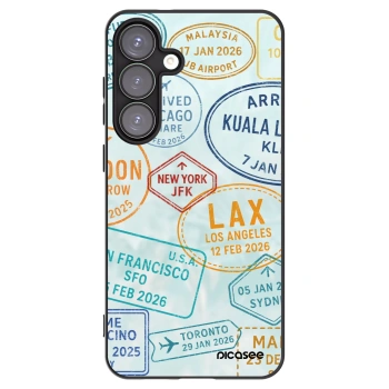 Picasee silikonowe czarne etui na Samsung Galaxy S25+ 5G - PASSPORT EDITION