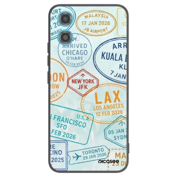 Picasee silikonowe czarne etui na Motorola Moto G34 5G - PASSPORT EDITION