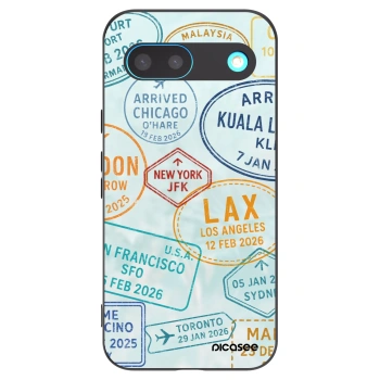Picasee silikonowe czarne etui na Google Pixel 8 - PASSPORT EDITION