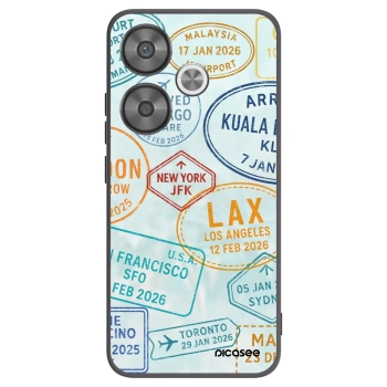 Picasee silikonowe czarne etui na Xiaomi Poco F6 - PASSPORT EDITION