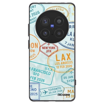 Picasee silikonowe czarne etui na Vivo X200 Pro - PASSPORT EDITION