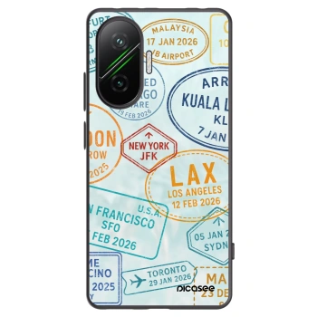 Picasee silikonowe czarne etui na Xiaomi Poco F7 Pro 5G - PASSPORT EDITION