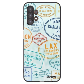 Picasee silikonowe czarne etui na Samsung Galaxy A13 5G - PASSPORT EDITION