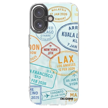 Picasee silikonowe przeźroczyste etui na Apple iPhone 17 - PASSPORT EDITION