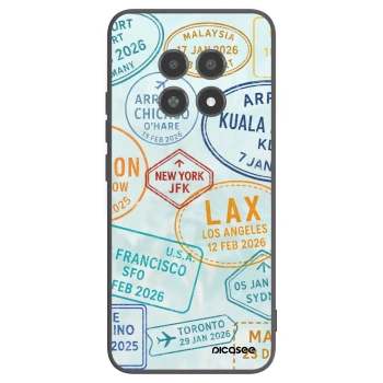 Picasee silikonowe czarne etui na Realme 12X - PASSPORT EDITION