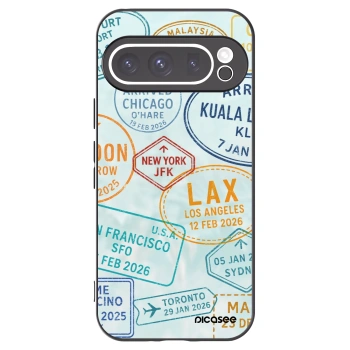 Picasee silikonowe czarne etui na Google Pixel 9 Pro XL - PASSPORT EDITION